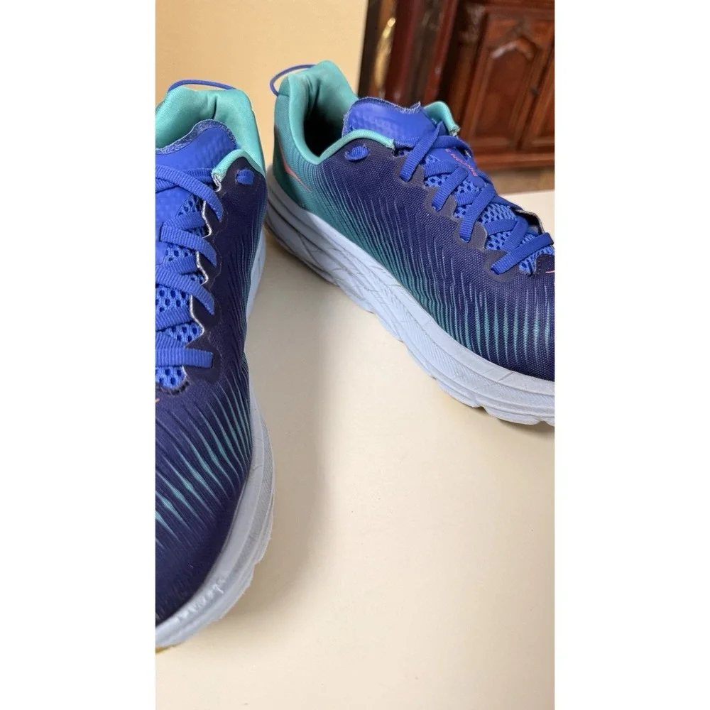 HOKA Rincon 3 Women's Running Shoes US 11 Blue Teal Road Athletic Sneakers